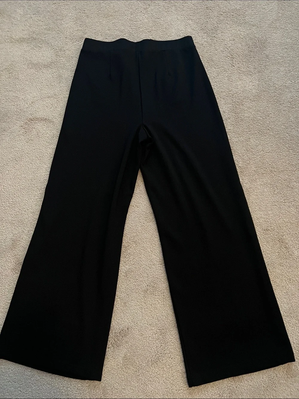 NWOT-Ellen Tracy Hi-Rise Black Wide-Leg Sailor Pants- size Medium, *never worn* - Picture 7 of 7